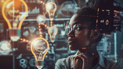 Fototapeta premium The future of work is evolving rapidly. How can educational institutions prepare students for jobs that do not yet exist? Explore the importance of teaching critical thinking creativity