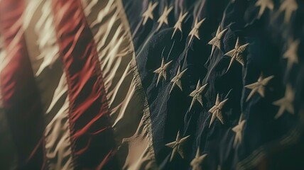 Representation of the american flag for us national loyalty day celebration.