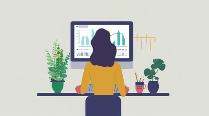 A person using an online investment platform.