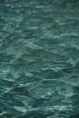 Beautiful sea background made of blue transparent water