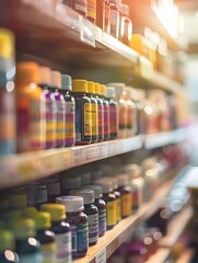 Vibrant Wellness Sanctuary Diverse Selection of Premium Nutritional Supplements