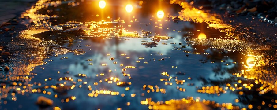 street colorful light background with night antithetic scene  on the backgrounds 