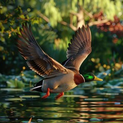 Obraz premium Duck Image, Generative AI