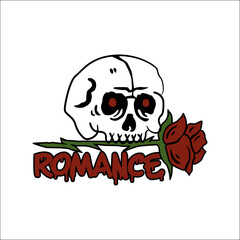 Streetwise Psychosis Grunge Skull Graphic for Urban Wear