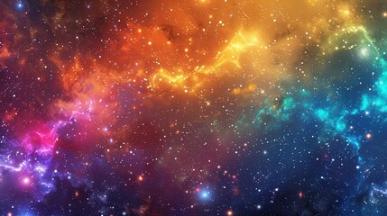 Obraz premium A striking and colorful artistic representation of the galactic cosmos on a textured background