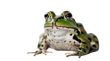 Naklejka premium Leopard Frog on transparent background