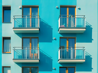 Fototapeta premium New luxury residential buildings, stylish office building, Premium Apartments and flat building, City building