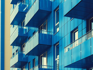 Obraz premium New luxury residential buildings, stylish office building, Premium Apartments and flat building, City building
