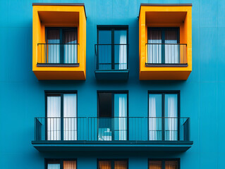 Obraz premium New luxury residential buildings, stylish office building, Premium Apartments and flat building, City building