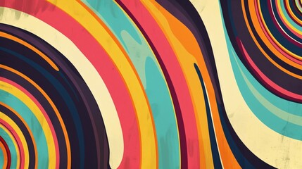 Abstract Retro Swirls