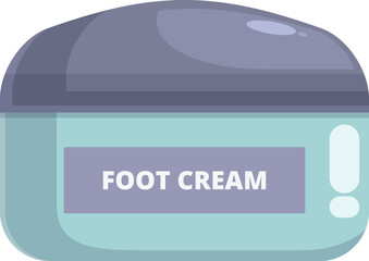 Fototapeta premium Jar of foot cream is waiting to provide relief and hydration for dry and cracked feet