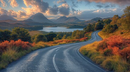 Serene Summer Drive on The North Coast 500: Highland Scenic Route in Scotland