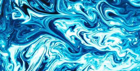 Enigmatic Elegance: Oil-Painted Liquid Art with Vibrant Translucent Colors
