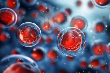 Microscopic View of Cellular Defense with Antioxidants