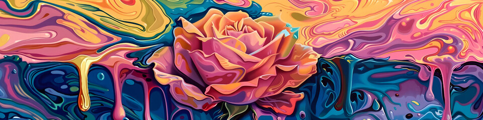 Melting, Dripping Rose