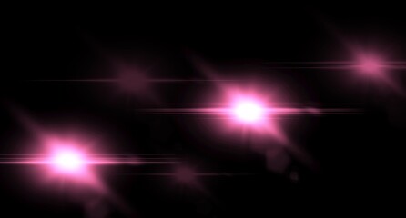 Pink light on a black background. striking image featuring pink light against a black background, creating a vibrant and dramatic effect. Perfect for use in design projects, advertisements