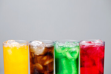Soft drinks and fruit juice mixed with soda high in sugar have a negative effect on physical health