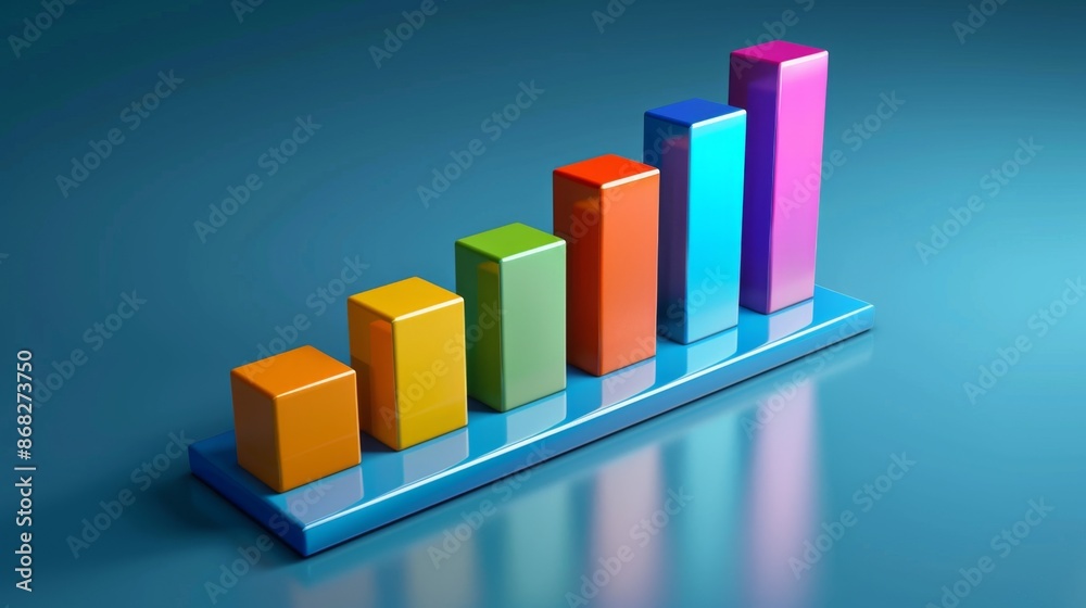 Aufkleber a bar graph showing sales performance over several quarters, used in a business review meeting.