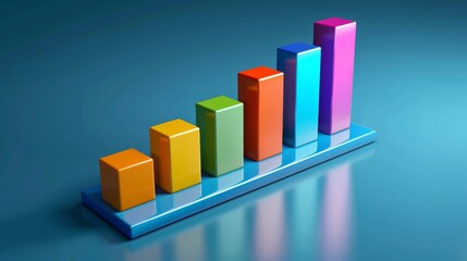 A bar graph showing sales performance over several quarters, used in a business review meeting.