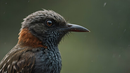 Fototapeta premium tiny yet mighty bird close up image
