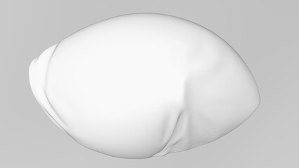 Flowing soft cloth pattern white gray smooth crushed texture background 3d illustration render digital rendering