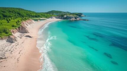 Serene Beauty at Carters Beach Nova Scotia - A Secluded Gem by the Turquoise Waters