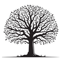 Obraz premium Tree Silhouette vector