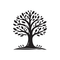 Obraz premium Tree Silhouette vector