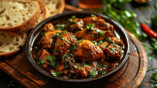 grilled meat chicken adobo viand pakistani spicy tasty food dinner meal 