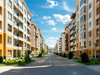 New luxury residential buildings, stylish office building, Premium Apartments and flat building, City building