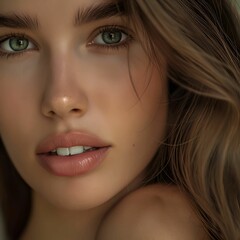 Obraz premium Beautiful portrait of a very sweet and elegant woman.