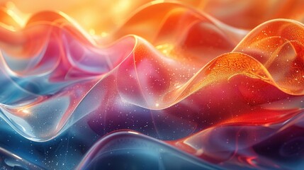 Abstract Exploration of Digital Transformation Through Shapes and Colors