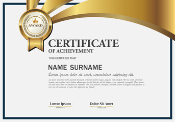 Clean and Professional Certificate Template with Abstract Geometric Texture