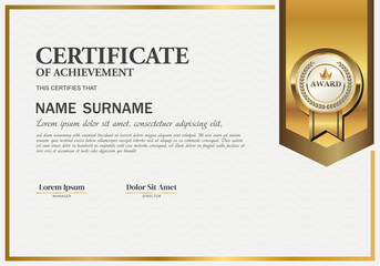 Clean and Professional Certificate Template with Abstract Geometric Texture