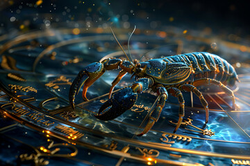 Intricate image of Scorpio zodiac sign, highlighting its mystic symbols and astrological significance in vibrant colors.