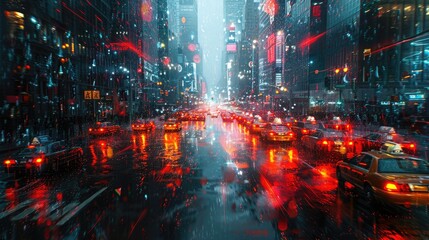 Fototapeta premium Contemporary Design: Representing the Shift to a Digital and Connected World