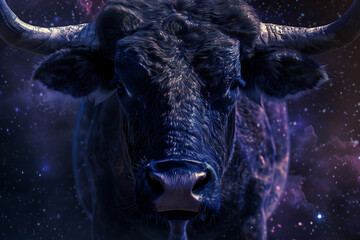 Stunning image of Taurus zodiac sign, featuring its symbolic bull and earthy elements in rich, vibrant colors.