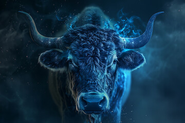 Stunning image of Taurus zodiac sign, featuring its symbolic bull and earthy elements in rich, vibrant colors.