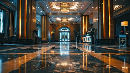 Welcome to our hotel! stock photo 