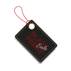 Black Friday big hot sale label. holiday price tag for special offer. Discount shop badge. vector illustration isolated on white background.