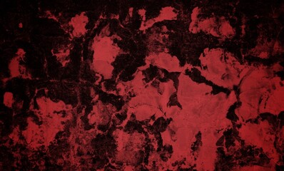 Close-up long and wide texture of natural red fabric or cloth in light red color. Fabric texture of natural cotton or linen textile material. Red canvas background.