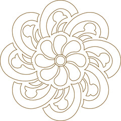 Sketch illustration silhouette vector drawing detail design ornament frame baground rosette symbol logo classic vintage ethnic traditional abstract modern