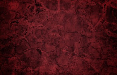 Close-up long and wide texture of natural red fabric or cloth in light red color. Fabric texture of natural cotton or linen textile material. Red canvas background.