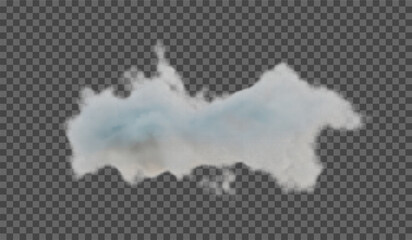 Transparent special effect stands out with fog or smoke. White cloud vector, fog or smog