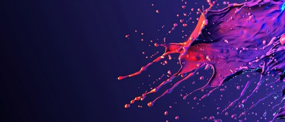 A contemporary sport explosion banner with dynamic splashes of team colors and cyber sports art with copy space