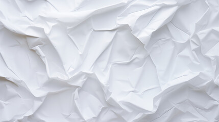 Obraz premium Abstract white and gray color background with crumpled paper, texture pattern, 3D illustration. 