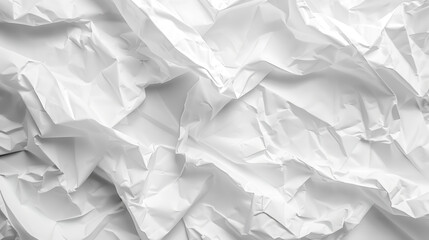 Obraz premium white crumpled and creased paper poster texture background
