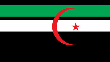 Patriotic Background with Algeria flag colors. An element of impact for the use you want to make of it. Happy independence day of Algeria, 01 november, revolution day. Vector illustration