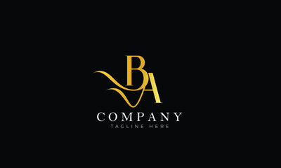 BA logo, Branding logo, Clothing logo, Letter logo