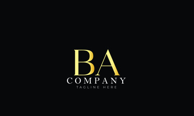 BA logo, Branding logo, Clothing logo, Letter logo